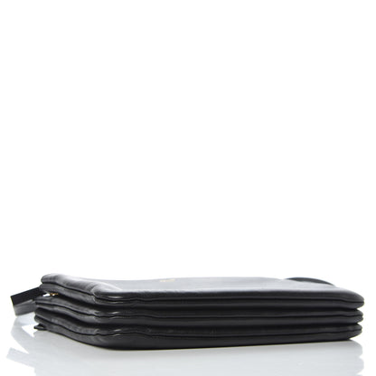 Celine Lambskin Small Trio Crossbody Bag Black 4 of 10