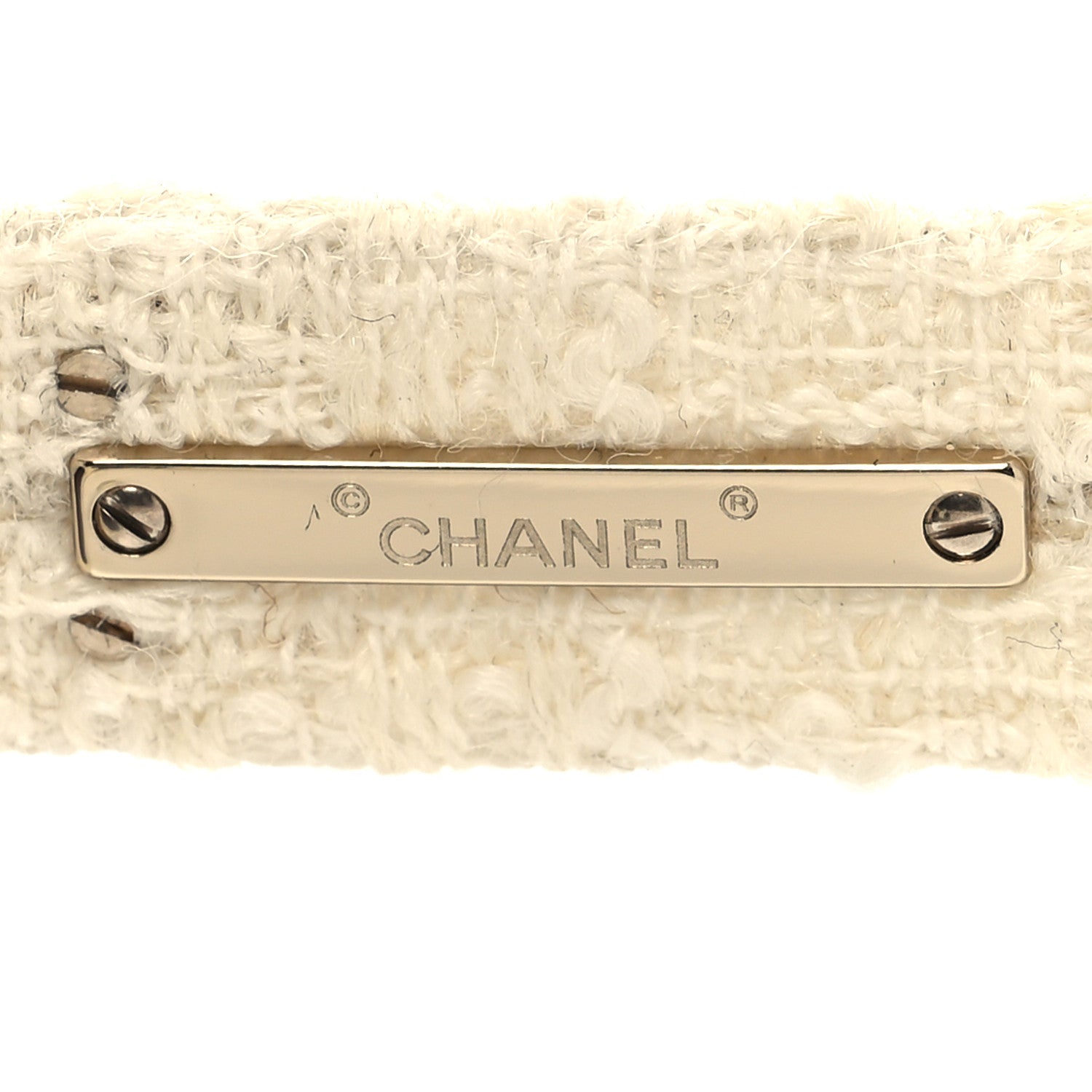 Chanel Acetate Tweed Wool CC Chain Sunglasses 5513-A White 5 of 9