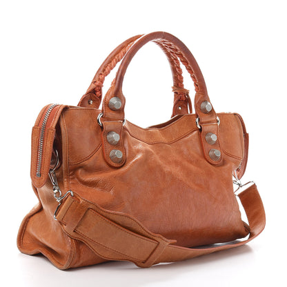 Balenciaga Agneau Giant 21 Silver Hardware City Mandarine 4 of 16