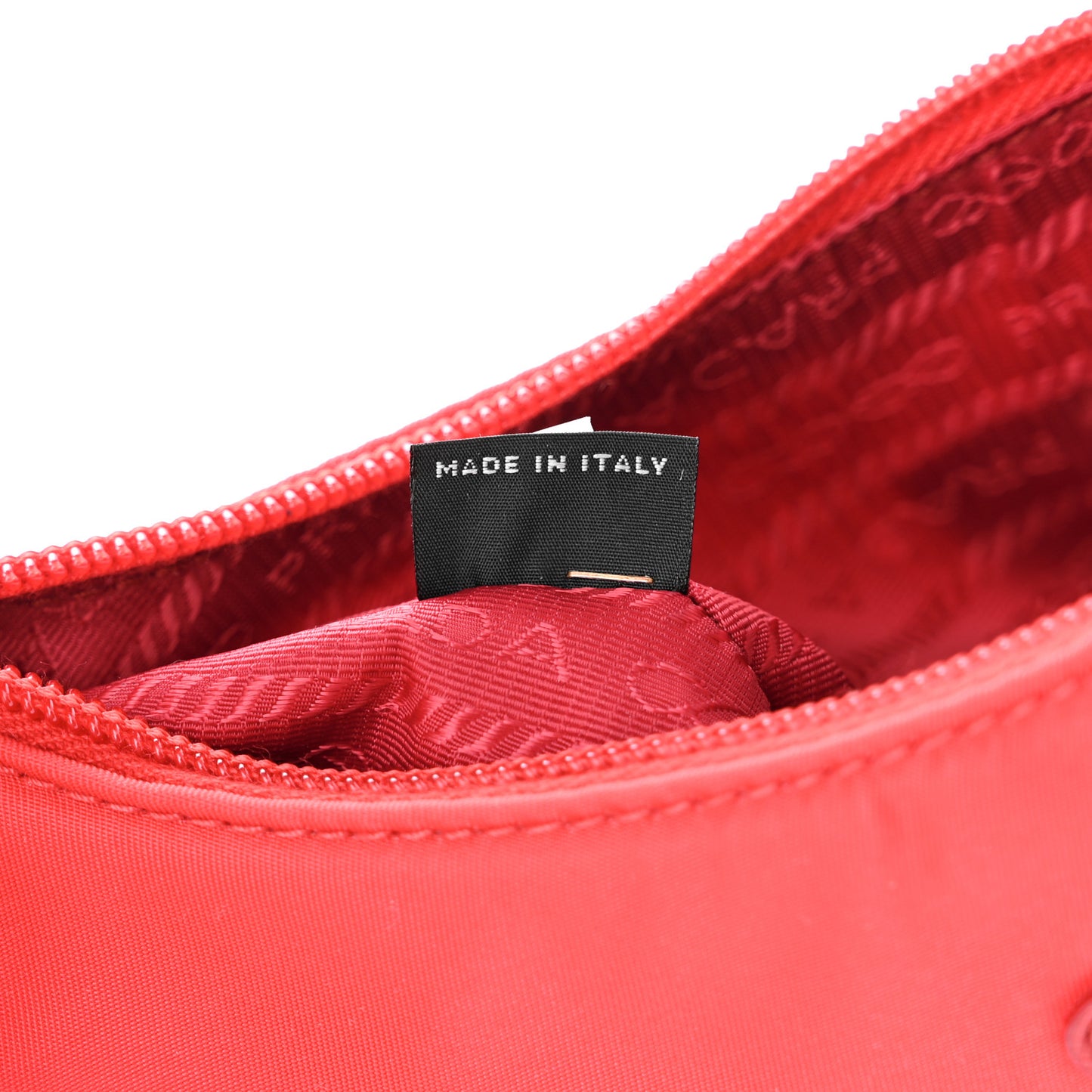 Tessuto Nylon Mini Re-Edition 2000 Bag Rosso
