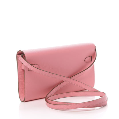 Hermes Epsom Kelly Wallet To Go Rose Confetti 3 of 10