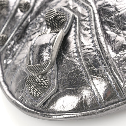 Balenciaga Metallic Agneau Arena Mini Le Cagole Multi Pouch Silver 7 of 8