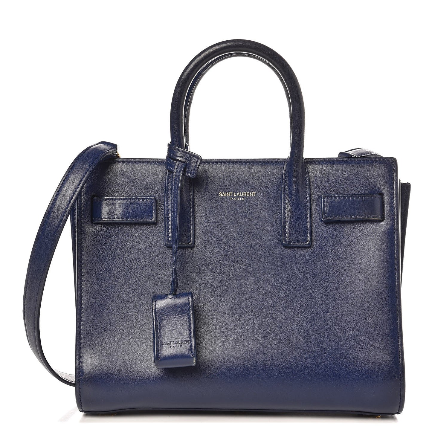 Calfskin Nano Sac De Jour Dark Blue