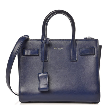 Saint Laurent Calfskin Nano Sac De Jour Dark Blue 1 of 19