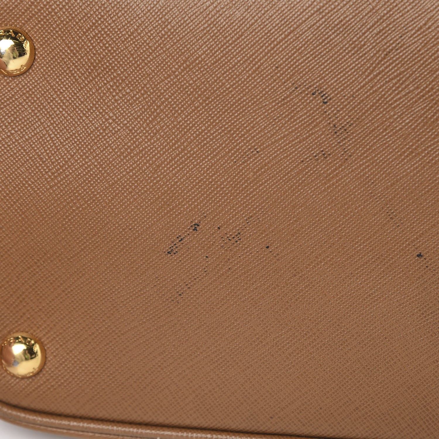 Prada Saffiano Small Galleria Double Zip Tote Caramel 17 of 21