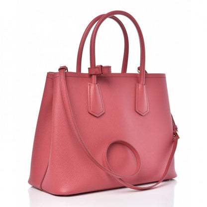Prada Saffiano Cuir Large Double Bag Tamaris Pesca 3 of 6
