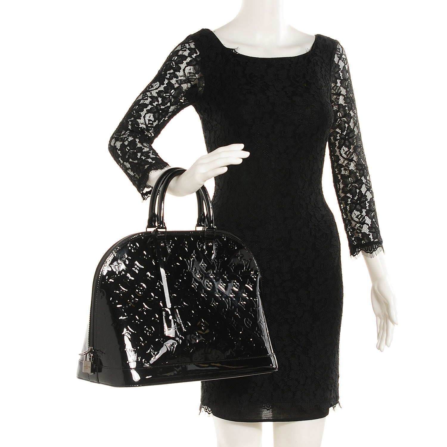 Louis Vuitton Vernis Alma GM Noir Magnetique 2 of 7