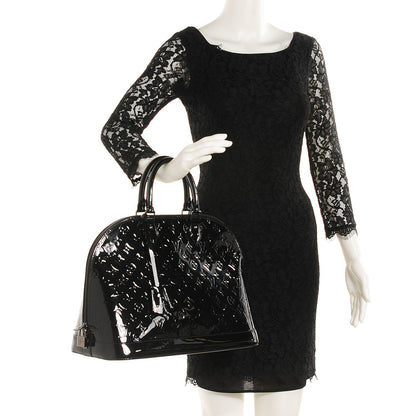 Louis Vuitton Vernis Alma GM Noir Magnetique 2 of 7
