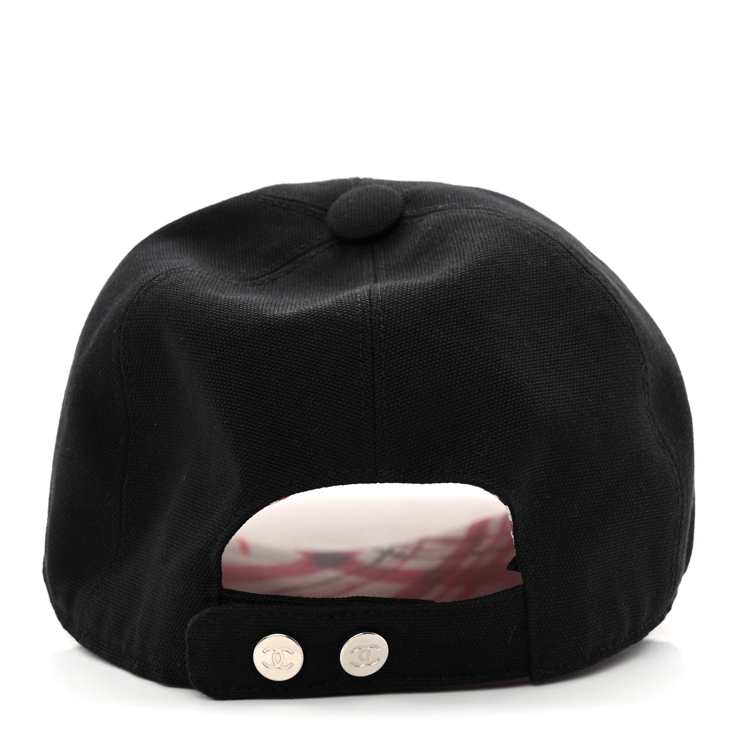 Chanel Cotton Beaded CC Cap Hat Black 6 of 8
