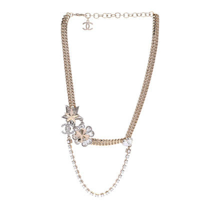 Chanel Crystal Chain CC Lucky Charms Choker Gold 3 of 6