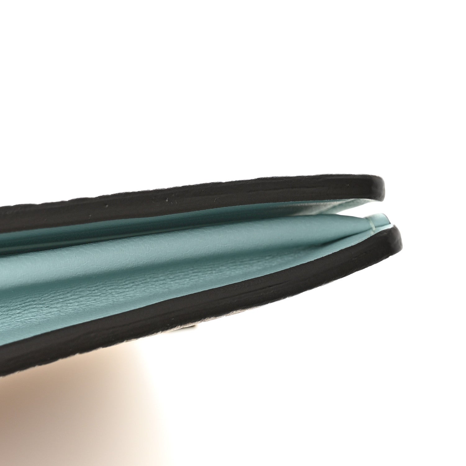 Louis Vuitton Taurillon LV Vertical Capucines Wallet Galet Aquamarine 8 of 9