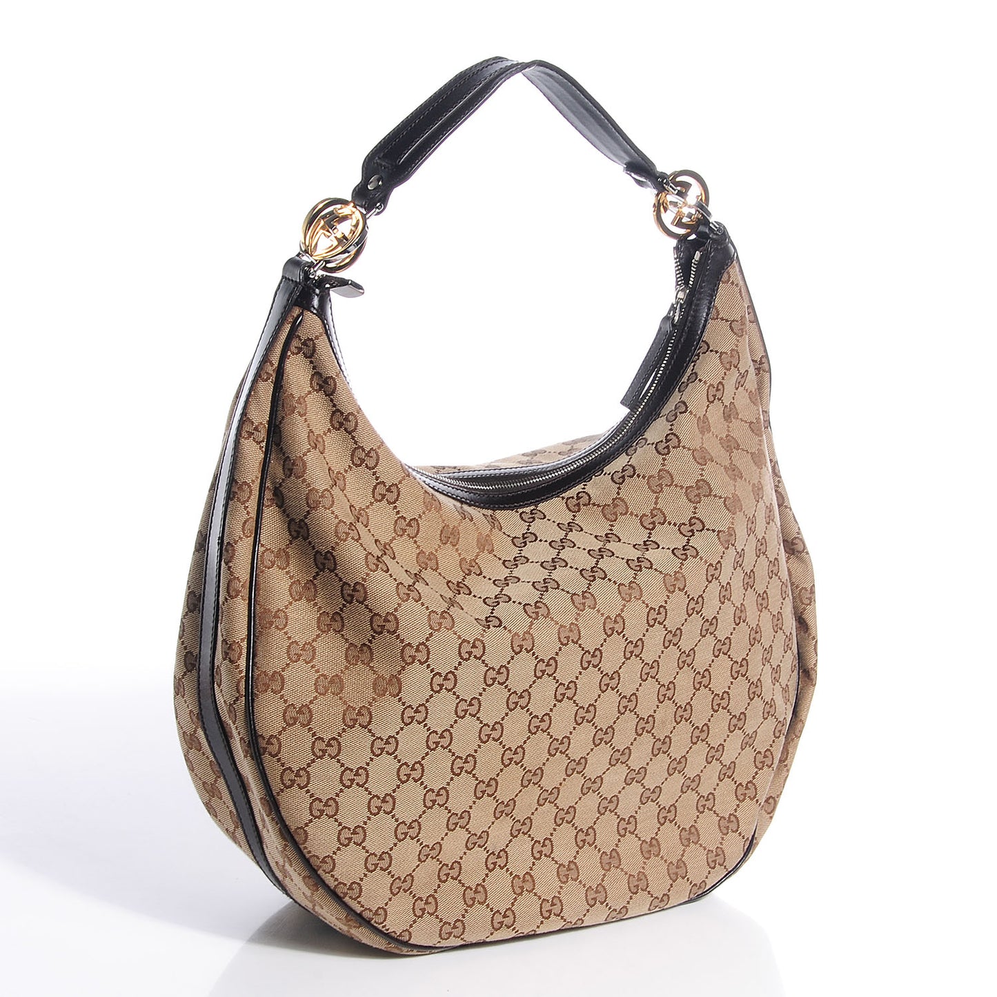 Monogram GG Twins Large Hobo Dark Brown