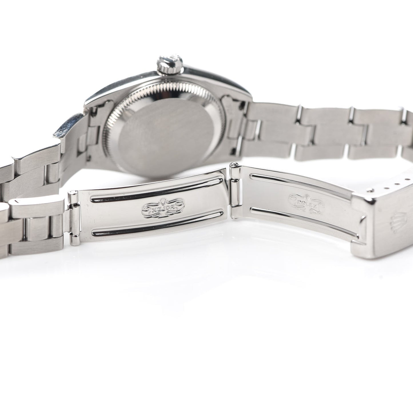 Stainless Steel 24mm Oyster Perpetual Watch White Roman 76080