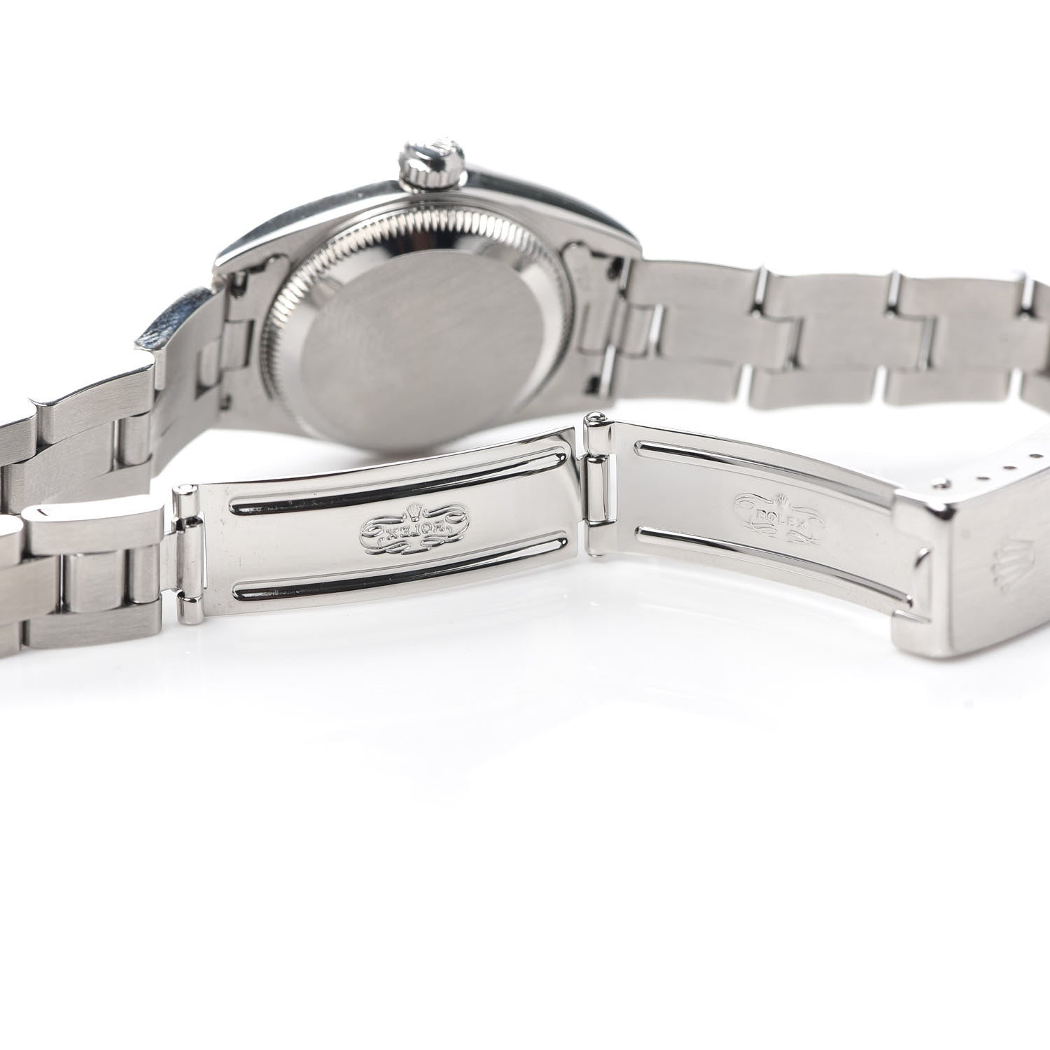 Rolex Stainless Steel 24mm Oyster Perpetual Watch White Roman 76080 4 of 5