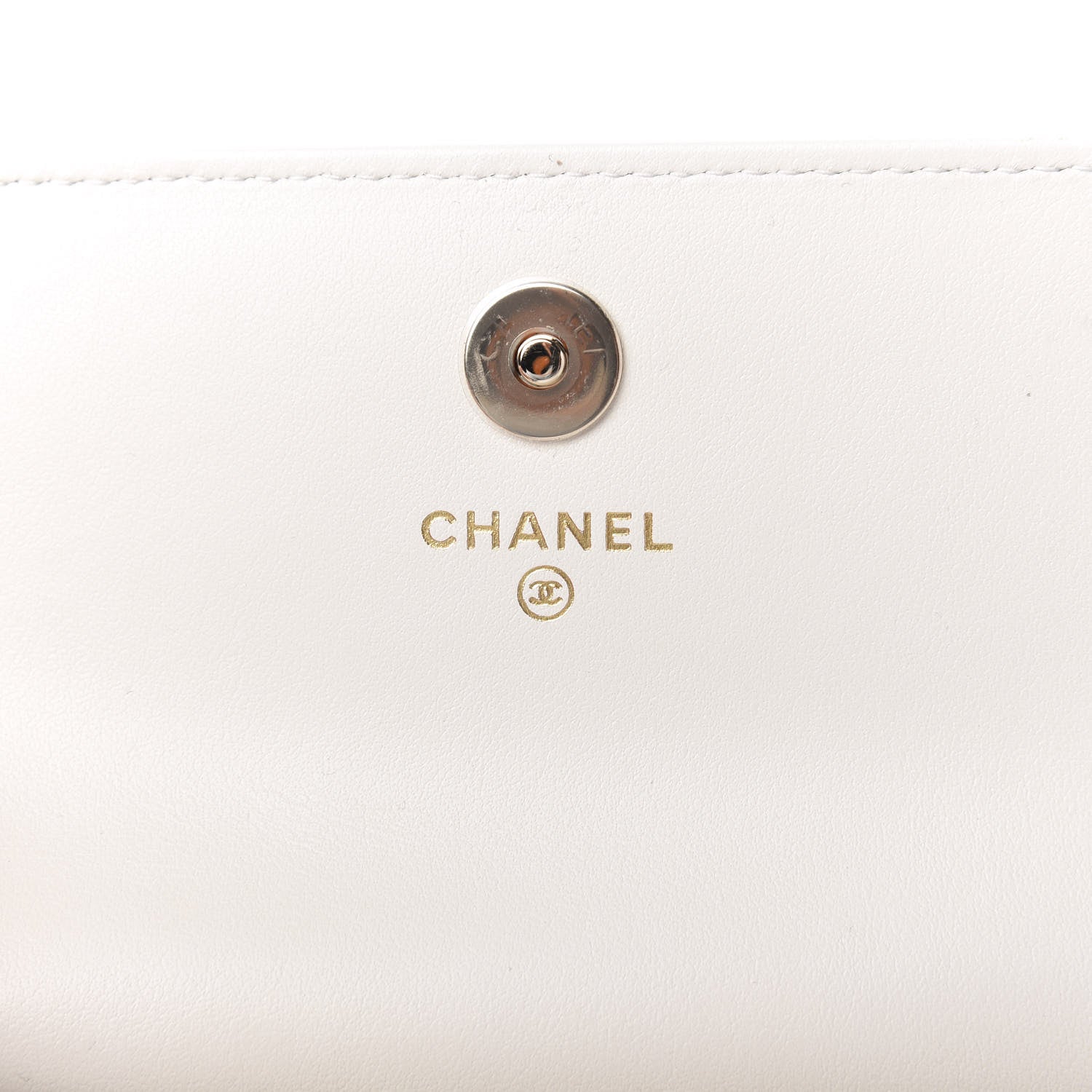 Chanel Calfskin Quilted Maxi Pearls Clutch With Chain White 8 of 10