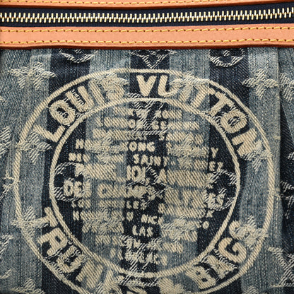 Louis Vuitton Denim Raye Porte Epaule MM 8 of 11