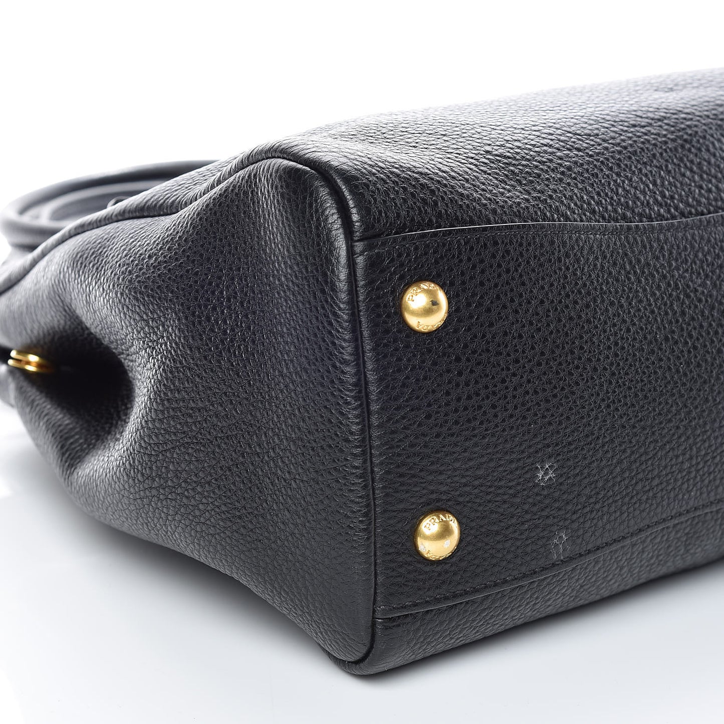 Vitello Daino Top Handle Bag Black