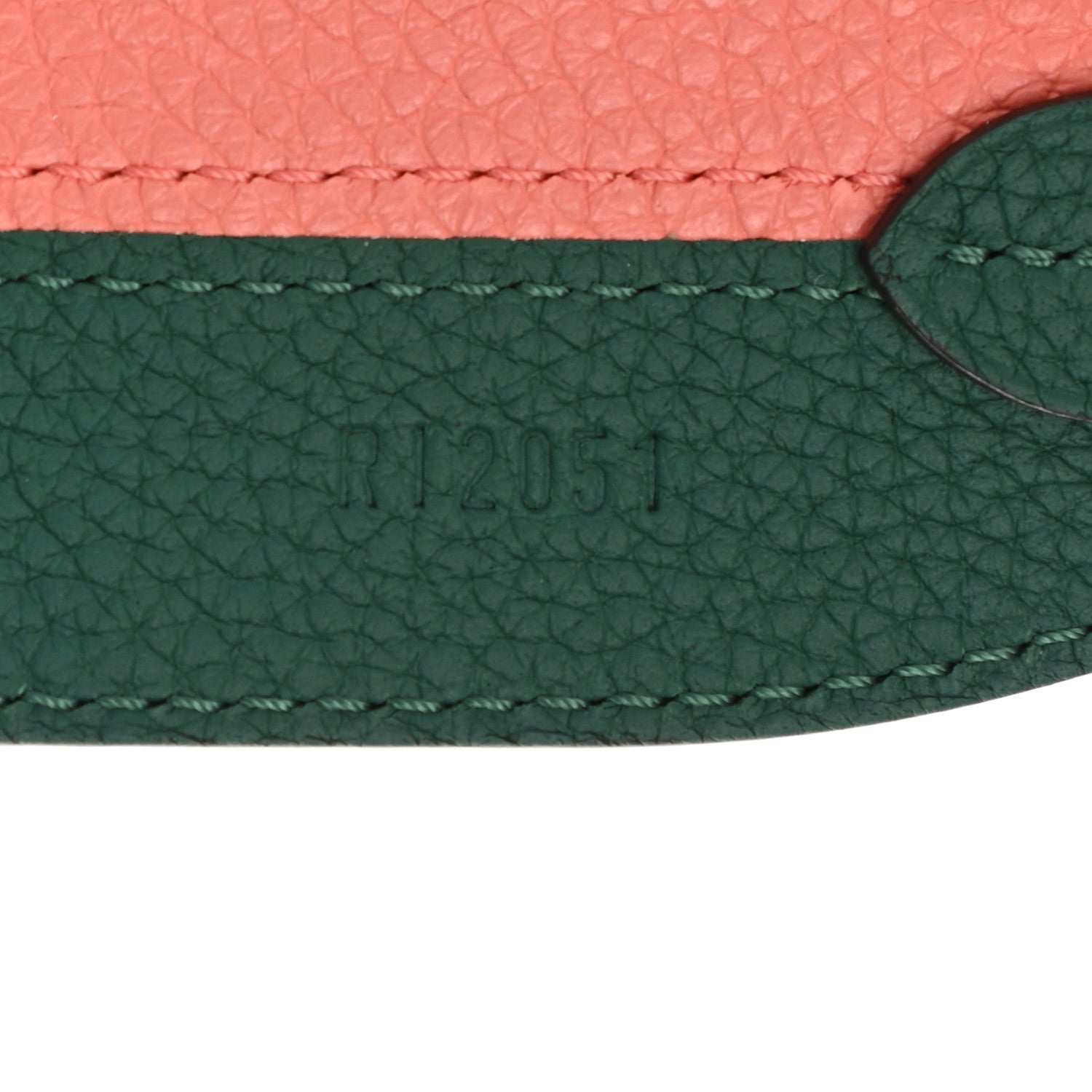 Moynat Taurillon Blush Across Strap Flamingo Emerald 5 of 6