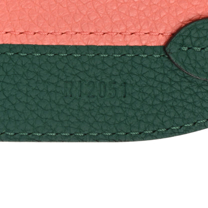 Moynat Taurillon Blush Across Strap Flamingo Emerald 5 of 6