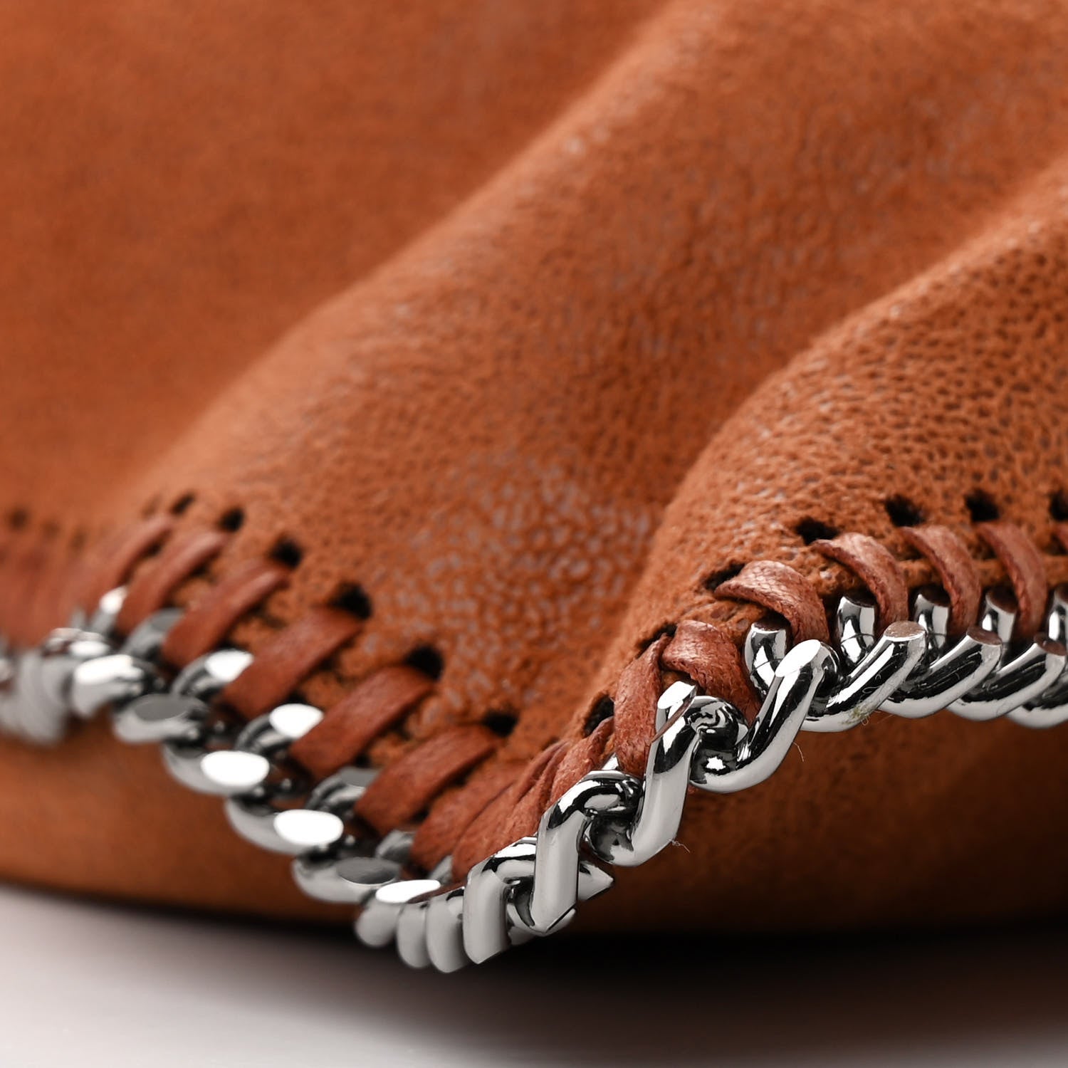 Stella McCartney Shaggy Deer Falabella Tassel Flat Crossbody Brown 9 of 10