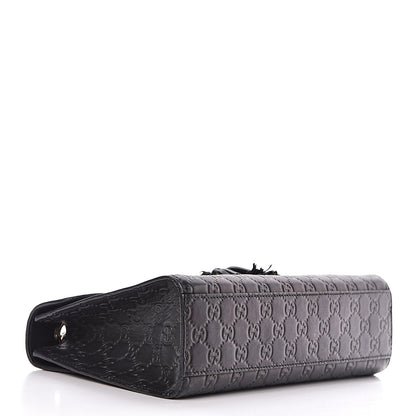 Gucci Guccissima Medium Emily Chain Shoulder Bag Black 4 of 17
