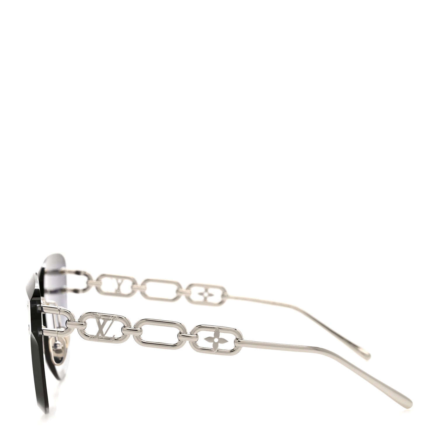 Louis Vuitton Metal LV Jewel Sunglasses Z2142U Silver Grey 3 of 7