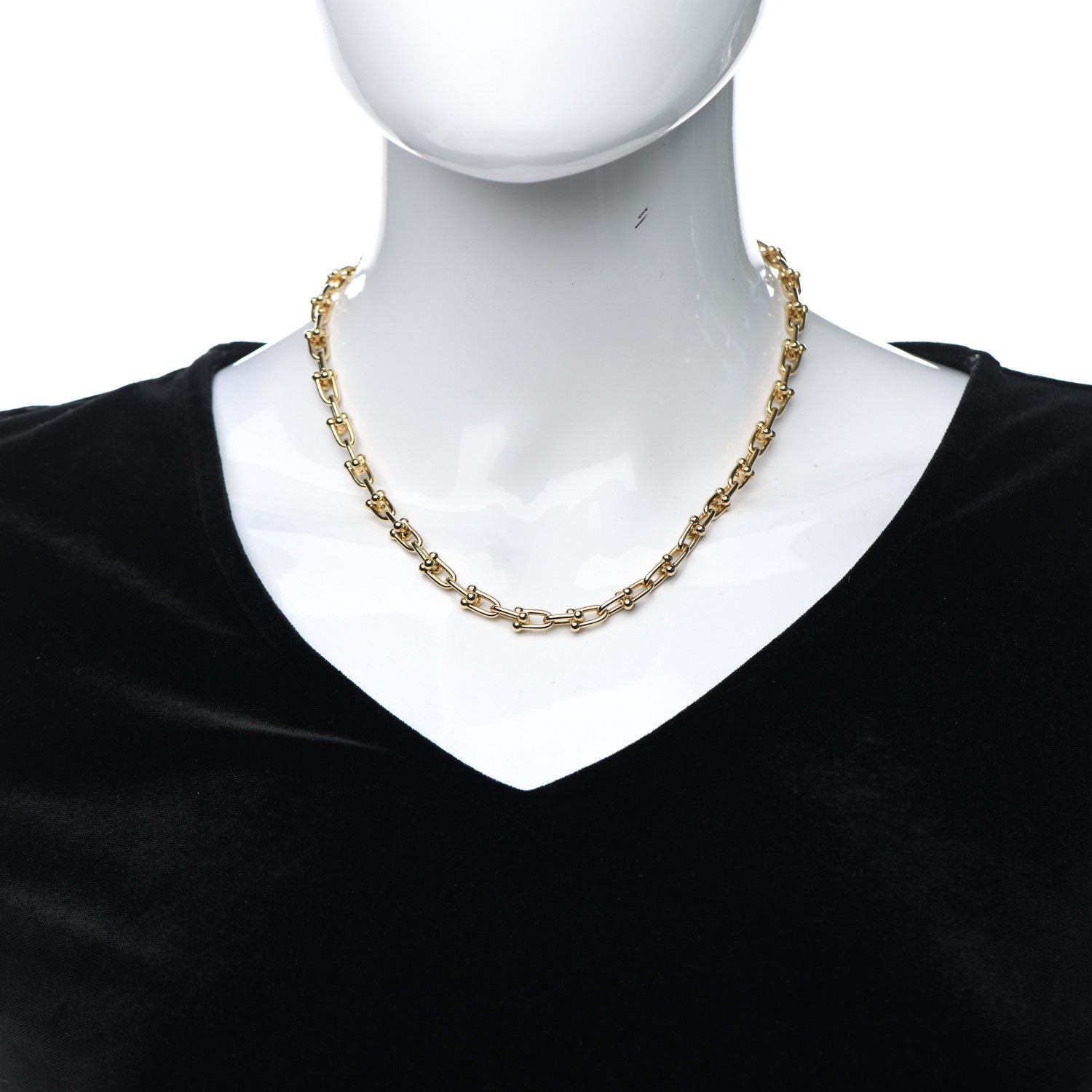 Tiffany 18K Yellow Gold Small HardWear Link Necklace 2 of 6