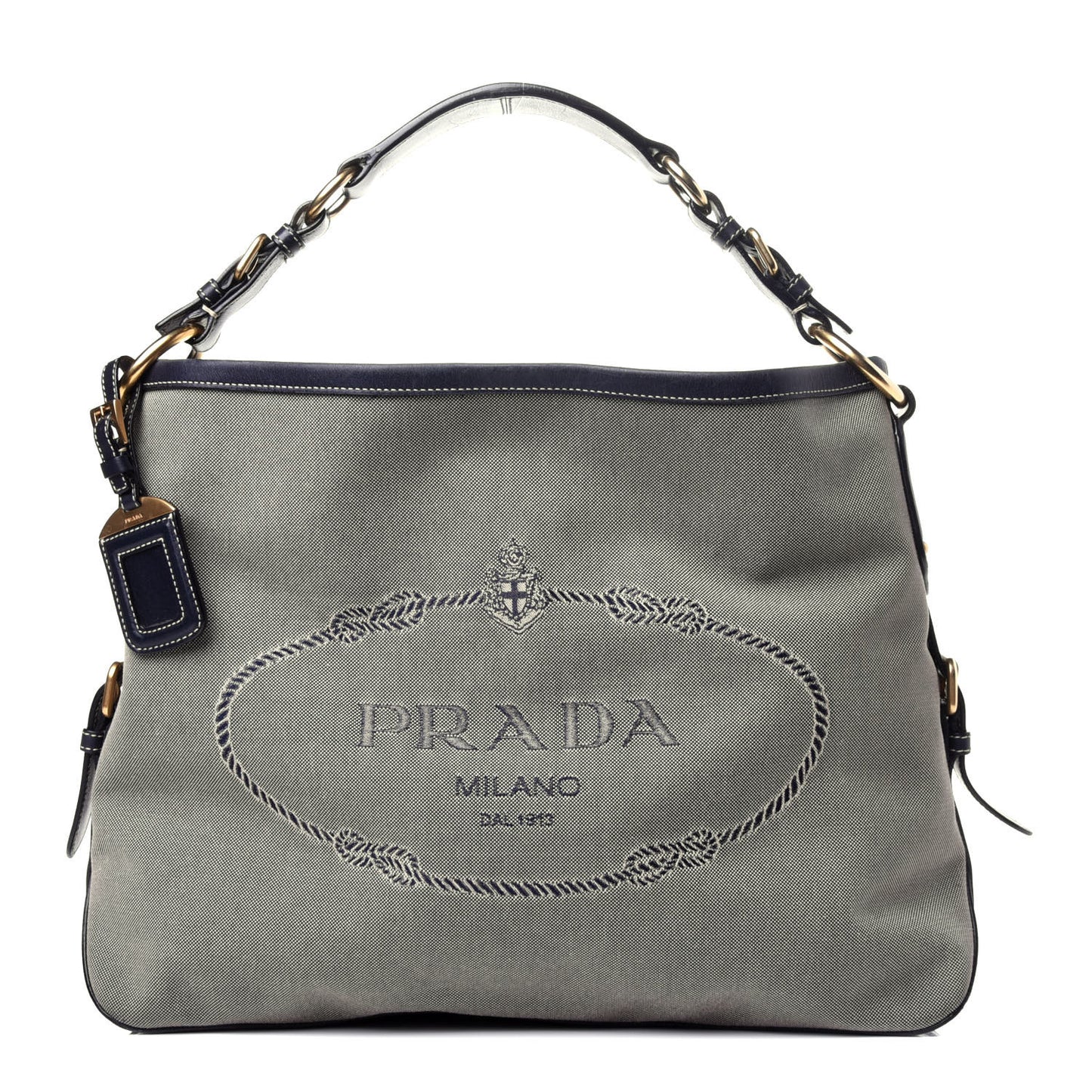 Jacquard Logo Hobo Corda Navy