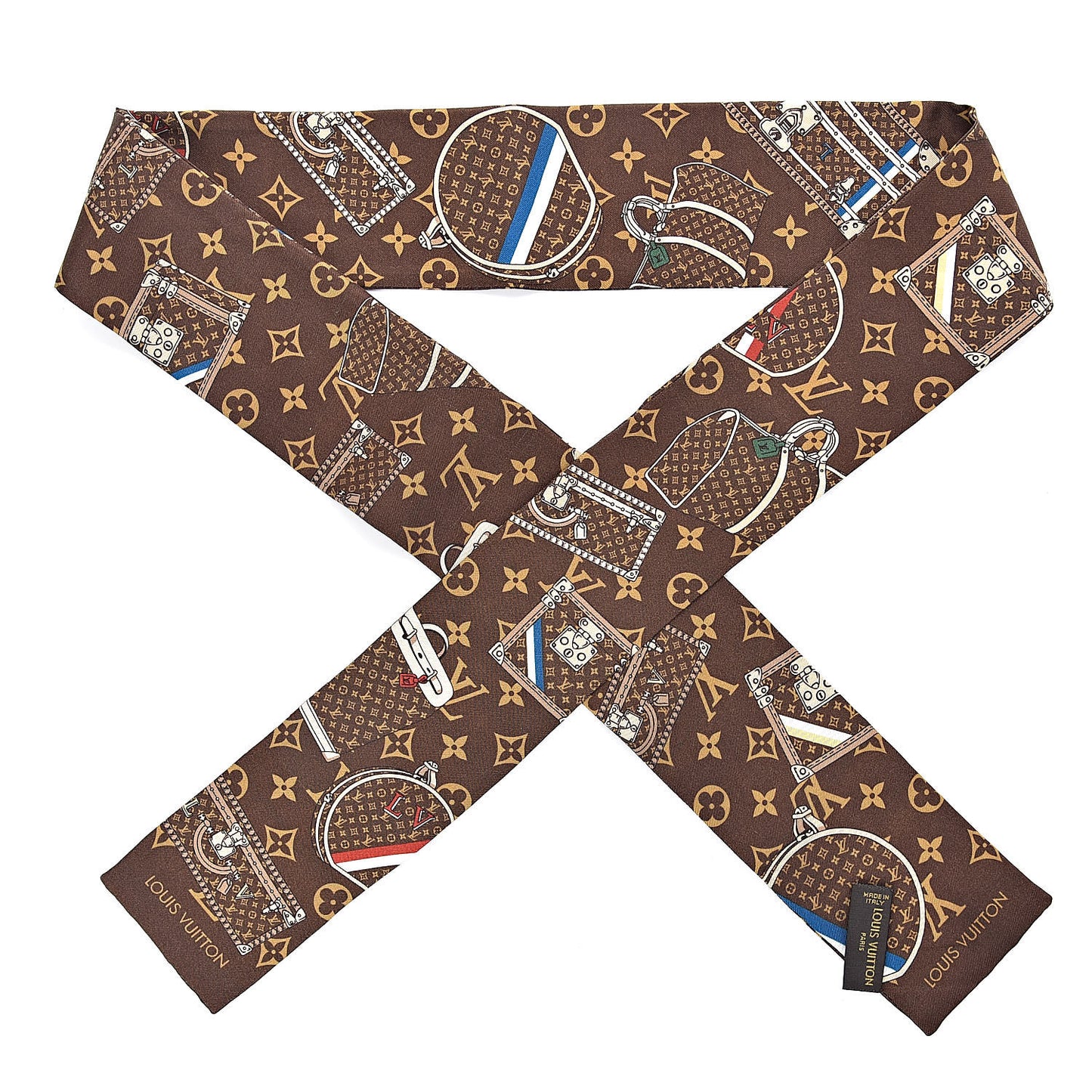 Silk Monogram Trunks Bandeau