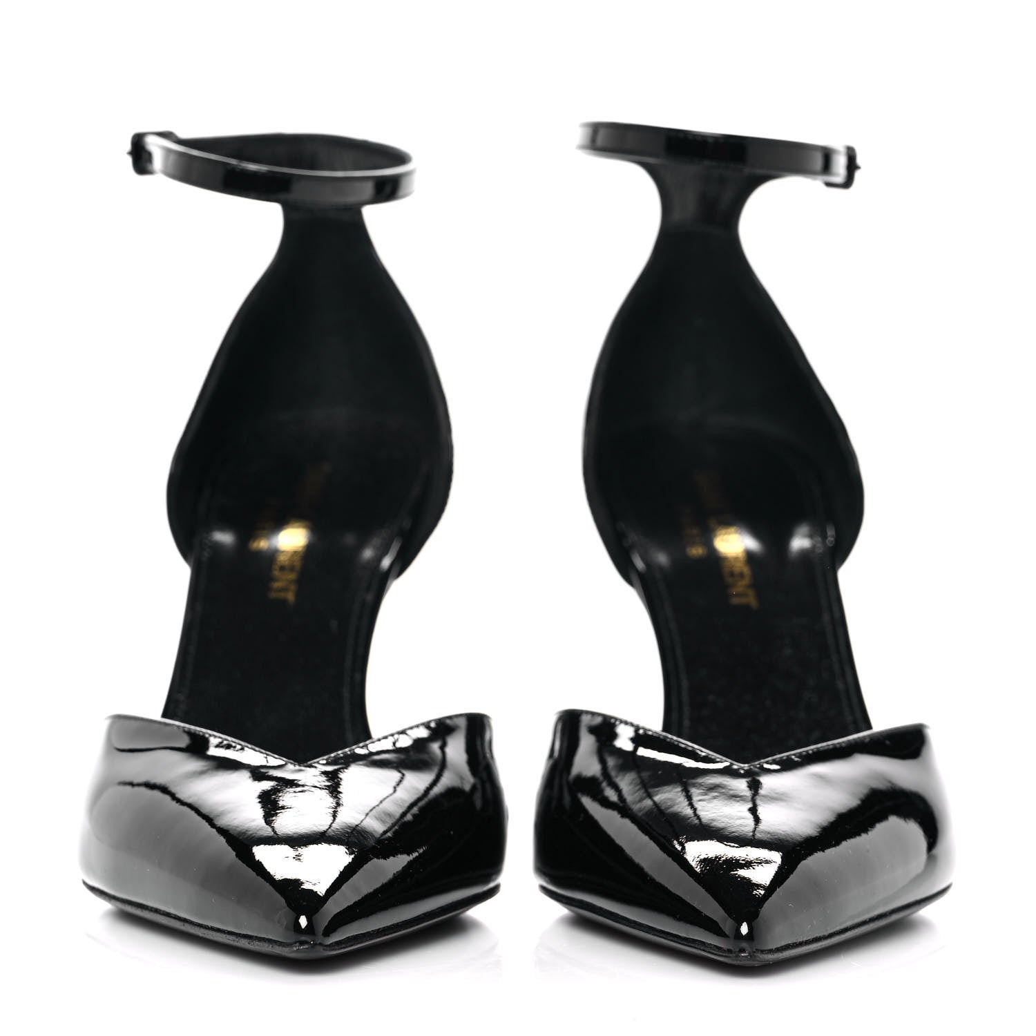 Saint Laurent Patent Opyum D'Orsay Pumps 36 Black 2 of 9