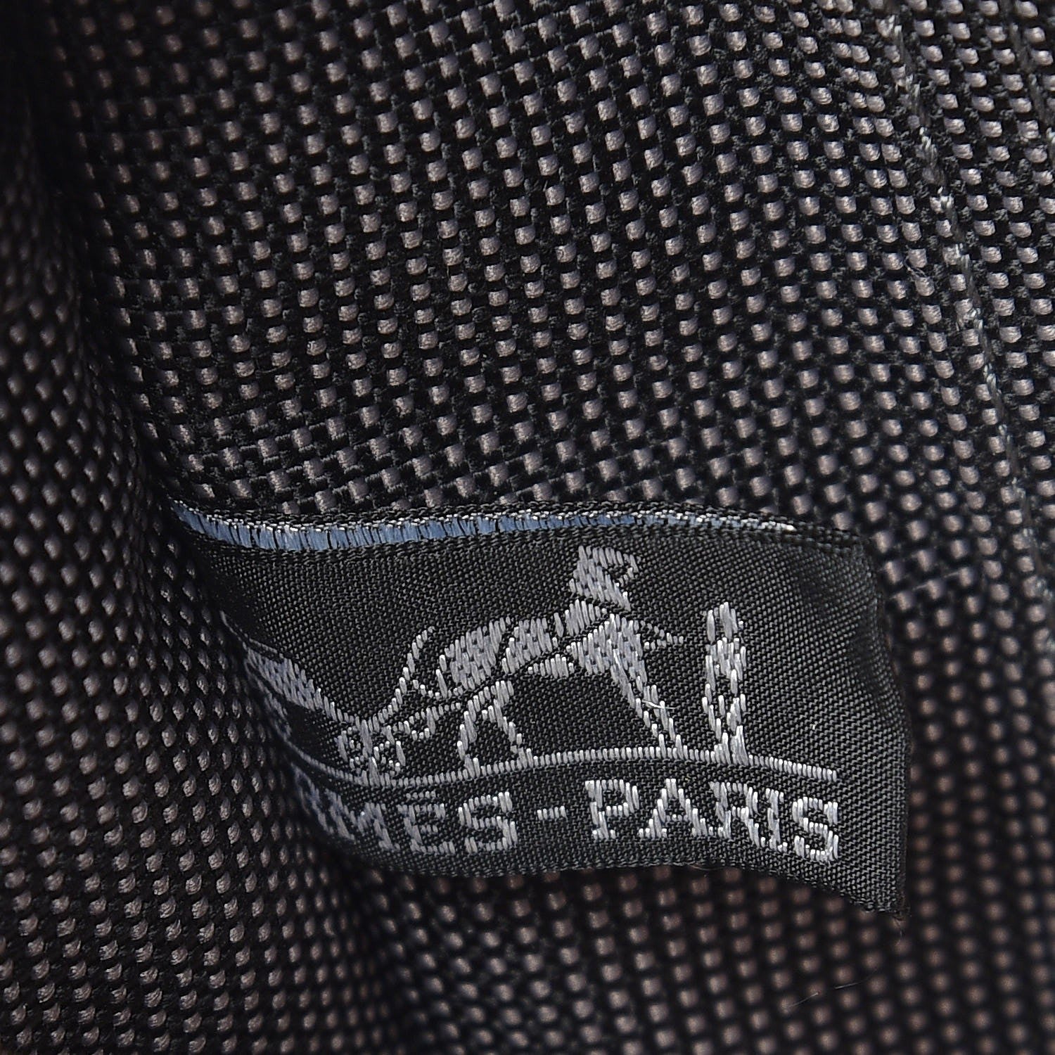 Hermes Toile Fourre Tout MM Grey Black 6 of 7