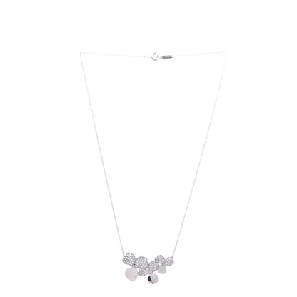 Tiffany Platinum Diamond Mini Paper Flowers Cluster Pendant Necklace 4 of 6