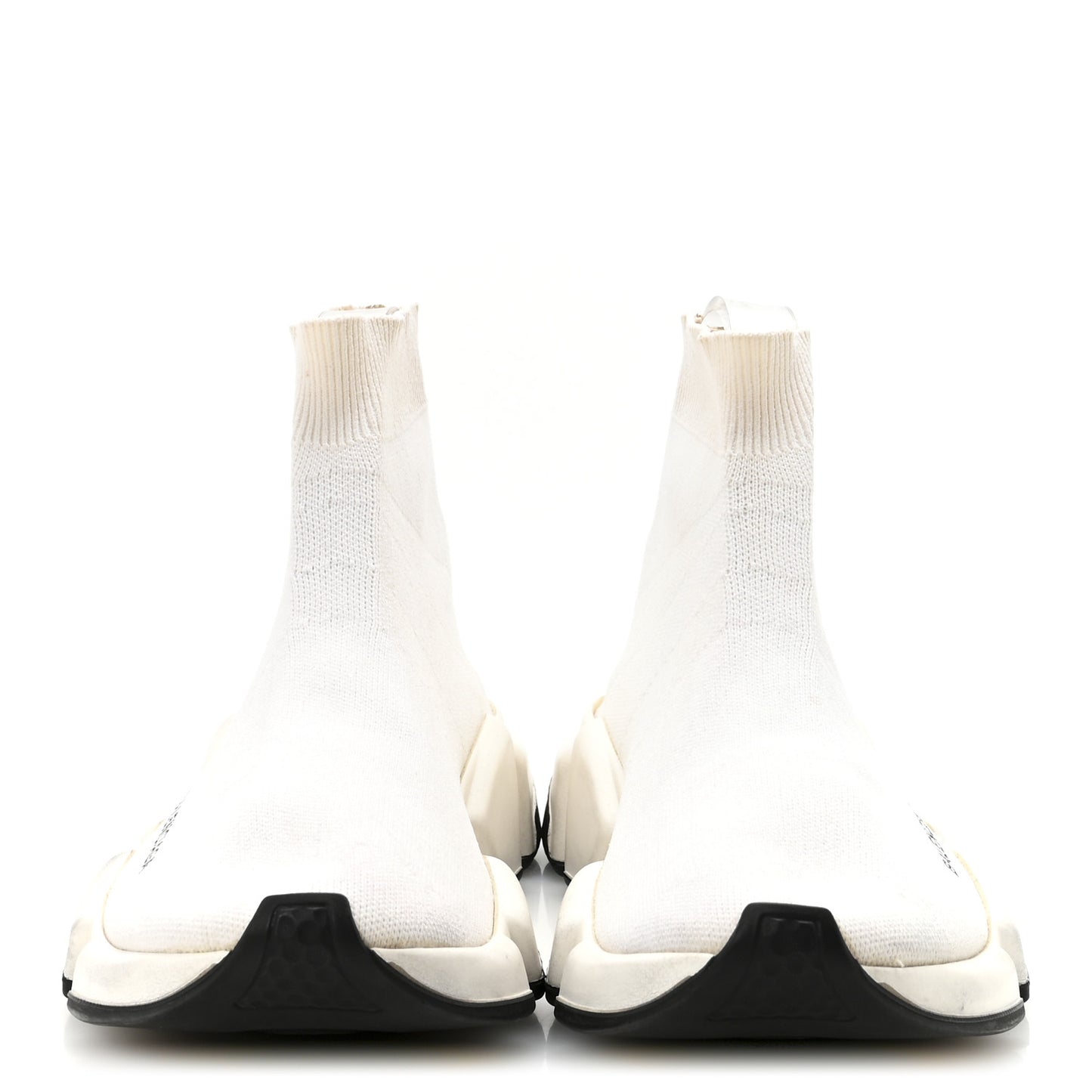Technical 3D Recycled Knit Bi-Color Sole Womens Speed 2.0 Sneakers 38 White Black