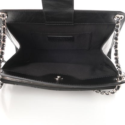 Chanel Aged Calfskin Quilted Shoulder Bag Black 5 of 13