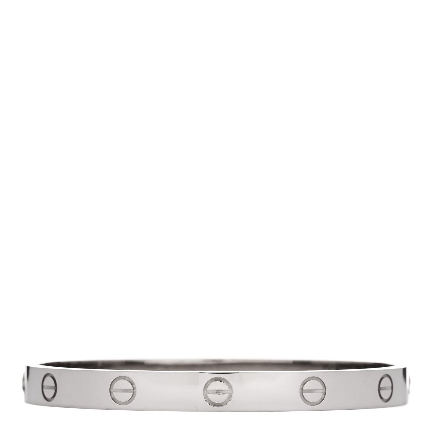 18K White Gold LOVE Bracelet 17