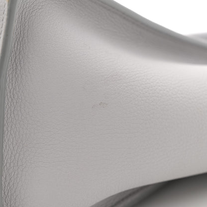 Celine Drummed Calfskin Micro Luggage Light Grey 12 of 13