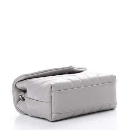 Saint Laurent Calfskin Y Quilted Monogram Toy Loulou Satchel Granite 3 of 15