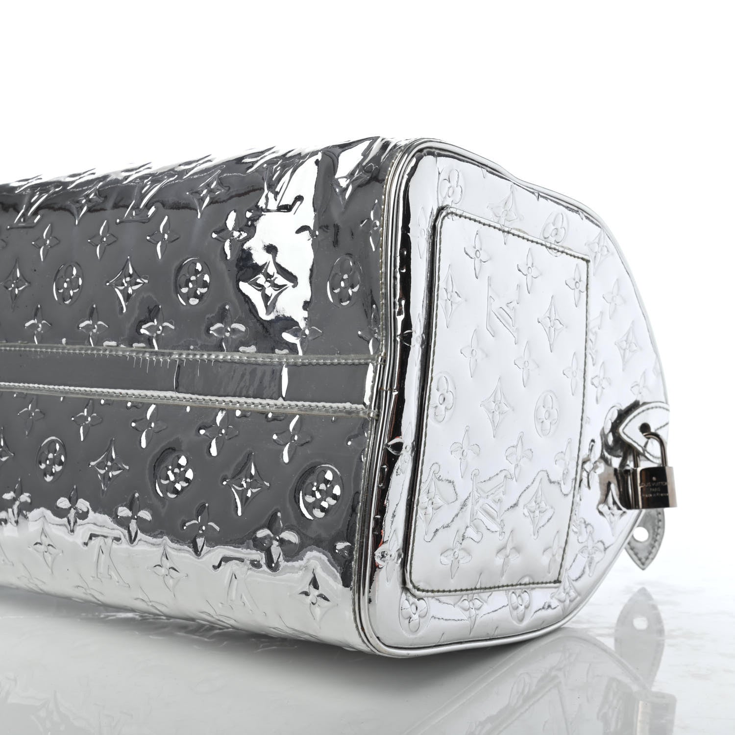 Louis Vuitton Monogram Miroir Speedy 35 Silver 10 of 11