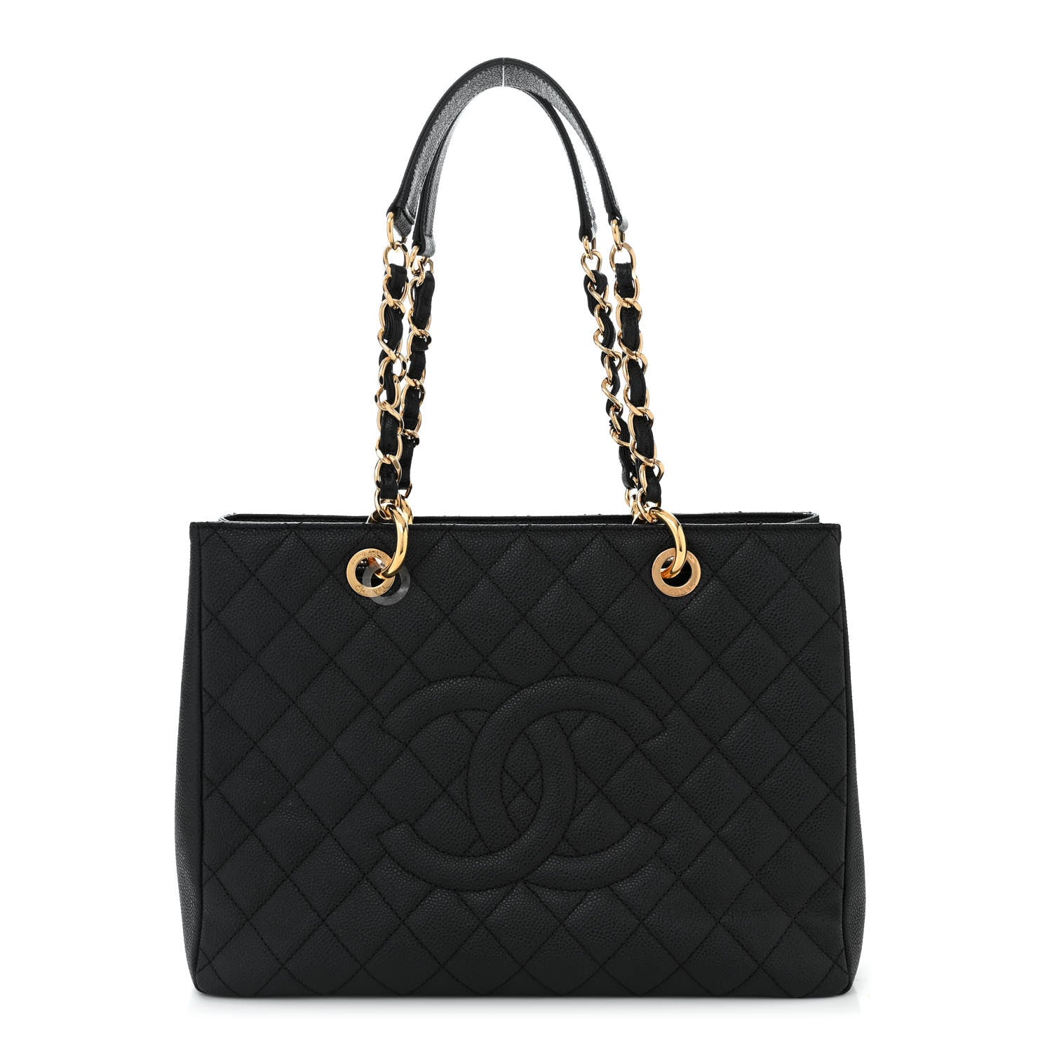 Chanel Caviar Quilted Grand Shopping Tote GST Black 1 of 10