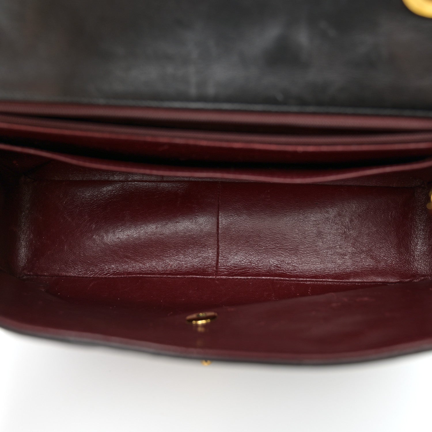 Chanel Lambskin Quilted XL Jumbo Single Flap Black 5 of 15
