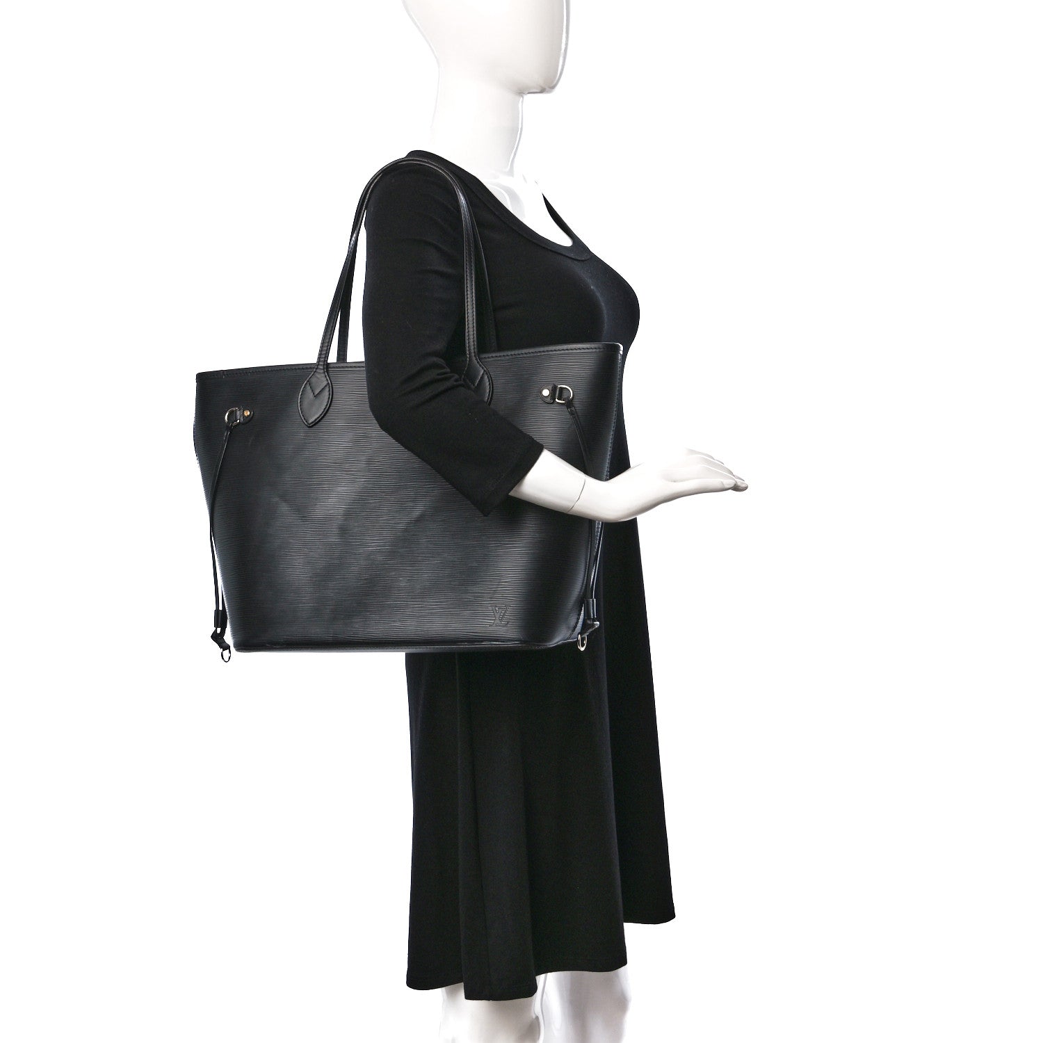 Louis Vuitton Epi Neverfull MM Black 2 of 15