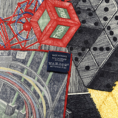 Hermes Cashmere Silk The Game Scarf 100 3 of 4