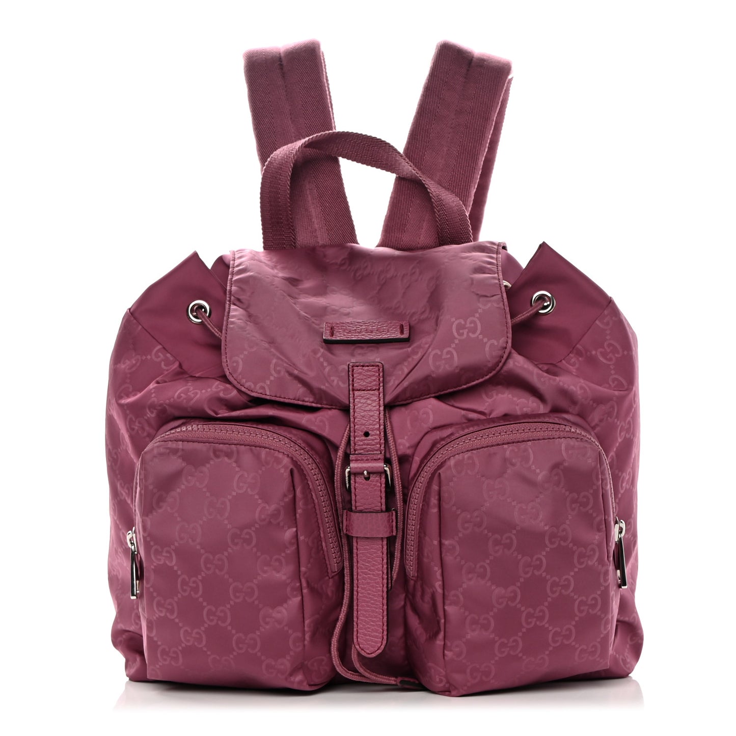 Nylon Monogram Small Single Buckle Backpack Pink