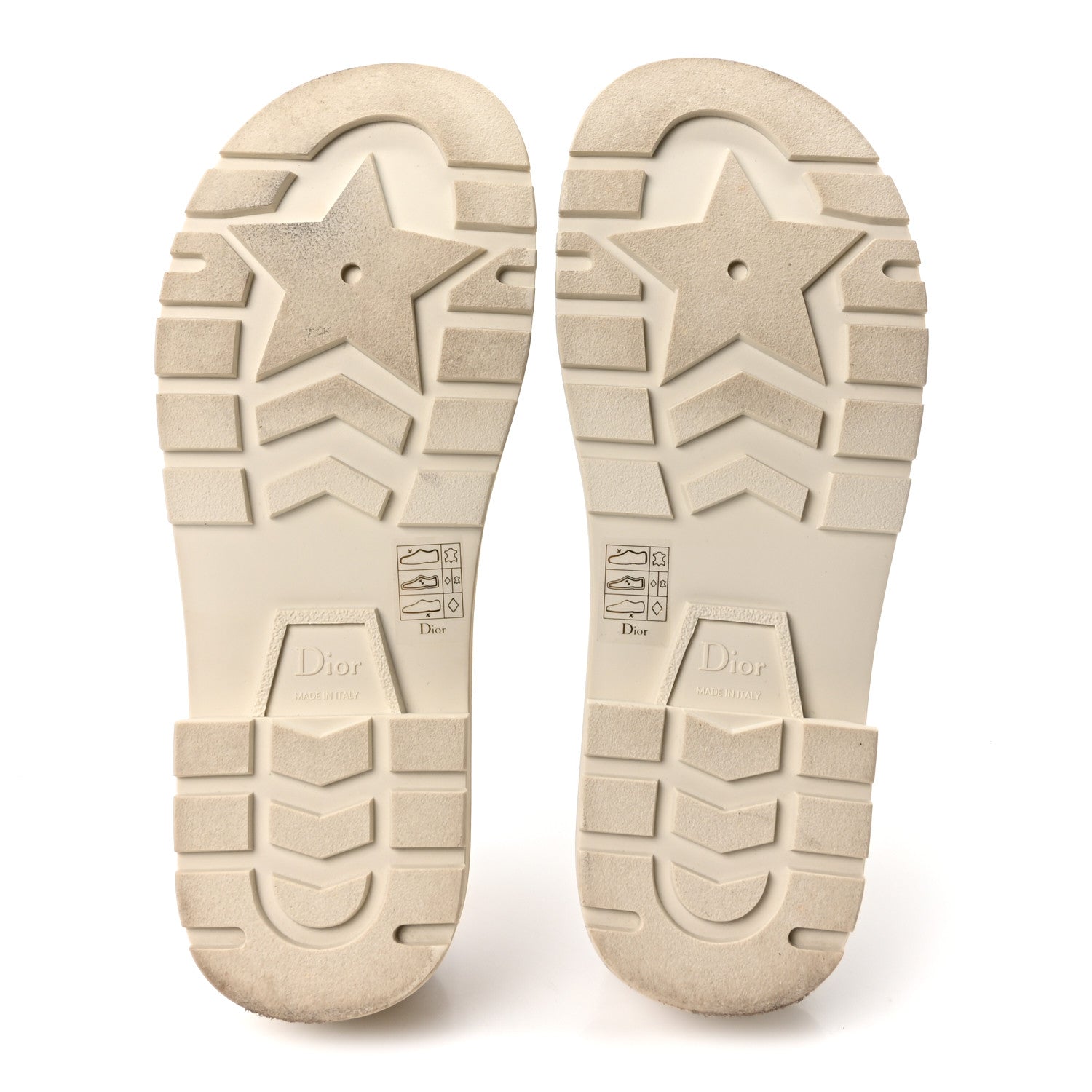 Christian Dior Calfskin Diorquake Buckled Lug Sole 15mm Sandals 38 White 6 of 9