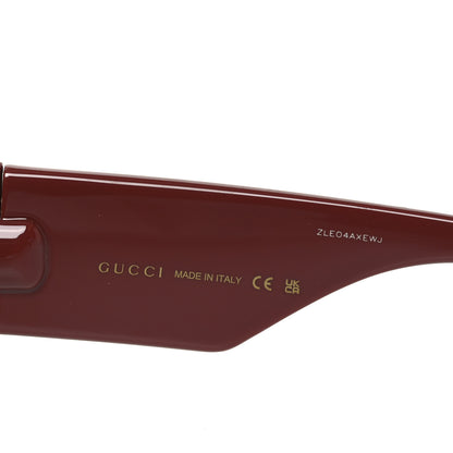 Gucci Marmont Monocolor 53mm Round Sunglasses GG1544S Burgundy Brown 5 of 7