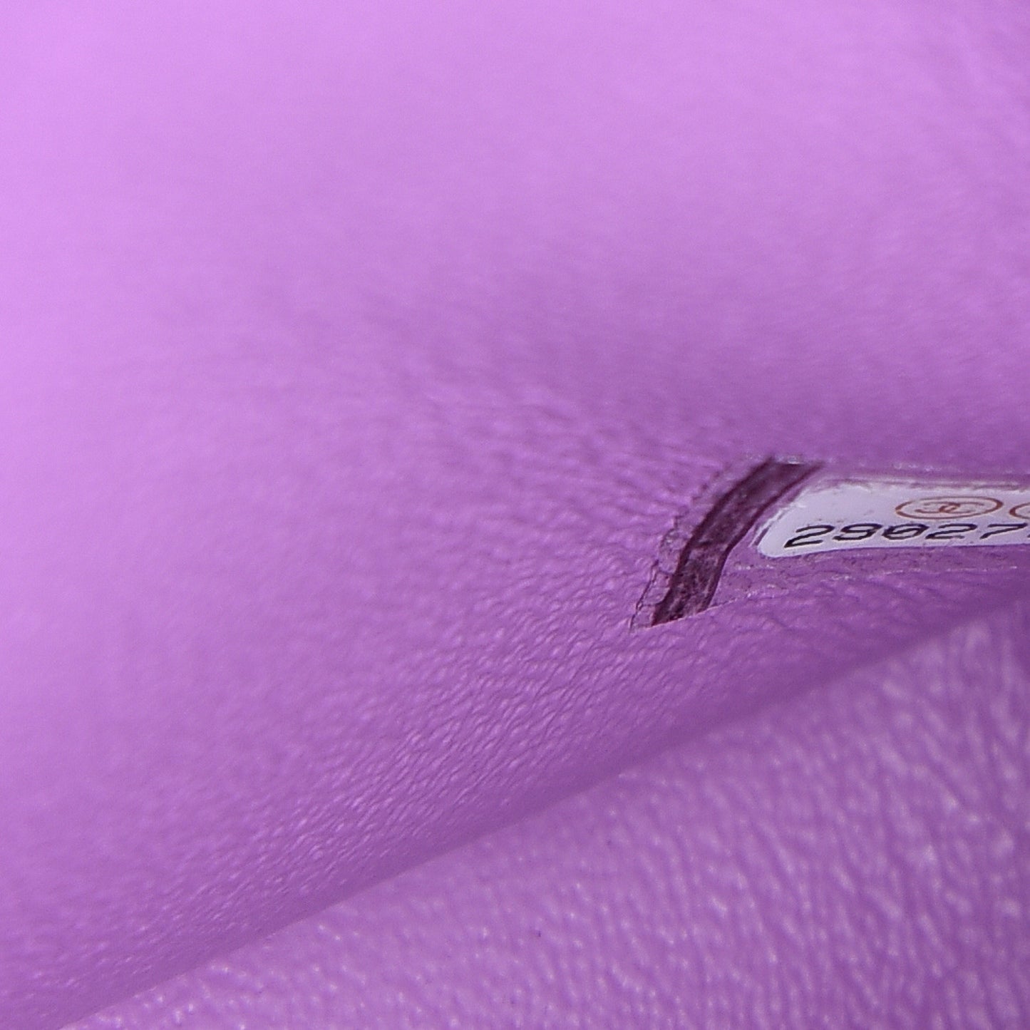 Lambskin Quilted Mini Square Flap Purple