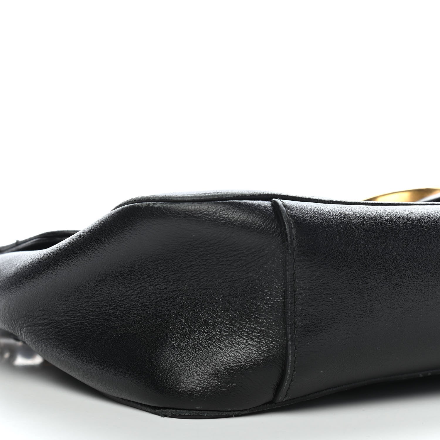 Gucci Calfskin Matelasse Small GG Marmont Shoulder Bag Black 11 of 12