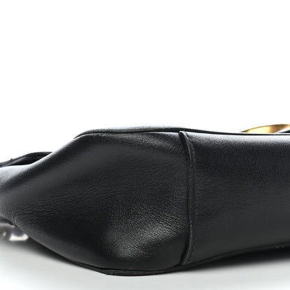 Gucci Calfskin Matelasse Small GG Marmont Shoulder Bag Black 11 of 12