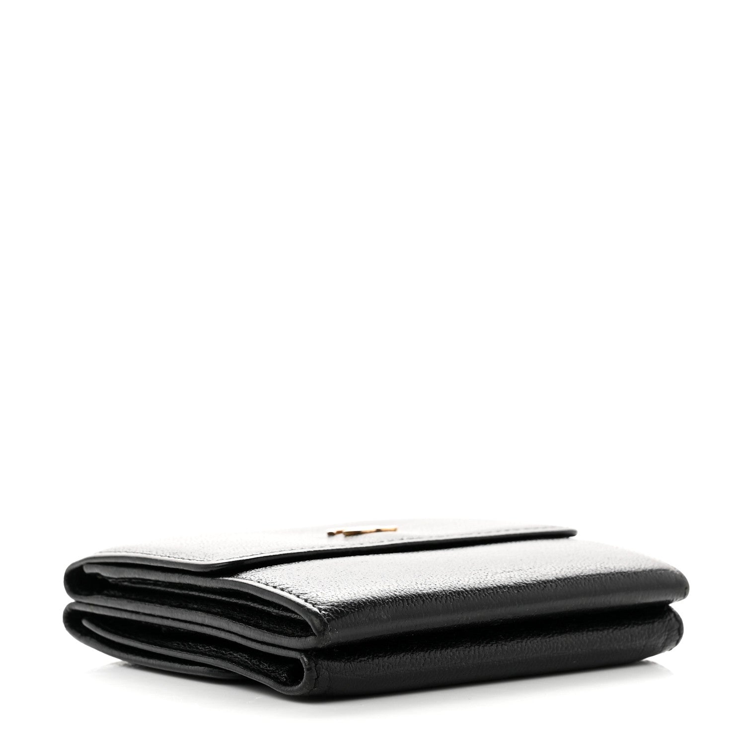 Chanel Goatskin Compact Double Sided Wallet Black 4 of 9