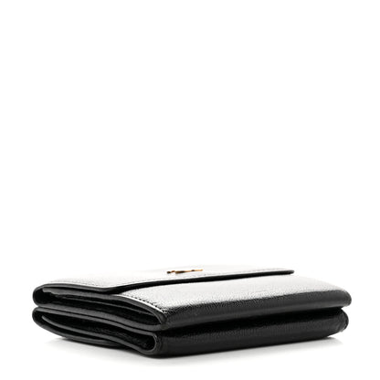 Chanel Goatskin Compact Double Sided Wallet Black 4 of 9